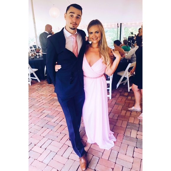 🎉HOST PICK!🎉 Pink Christina Wu Gown, Bridesmaid/Formal/Prom/Pagent, Size 10 - Picture 13 of 16